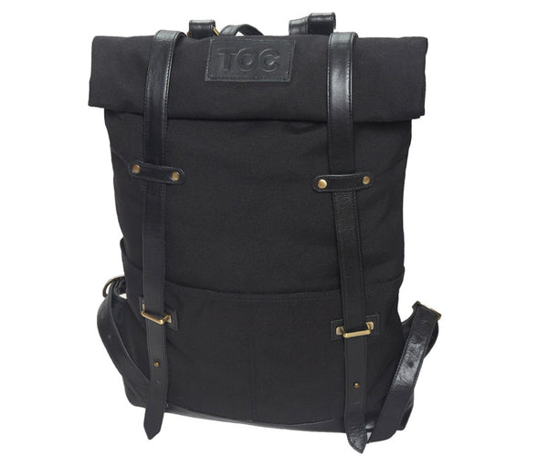 canvas backpack black leather TOC Signature Backpack - Canvas