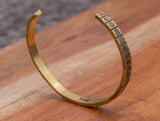 Stripe Cuff - Brass