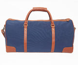 Globetrotter Holdall - Canvas | Blue/Brown