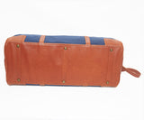 Globetrotter Holdall - Canvas | Blue/Brown