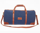 Globetrotter Holdall - Canvas | Blue/Brown