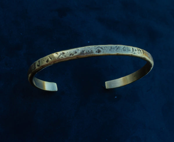 Hammered Brass Cuff
