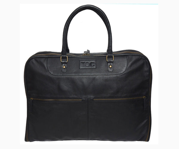 Garment Bag - Leather | Black